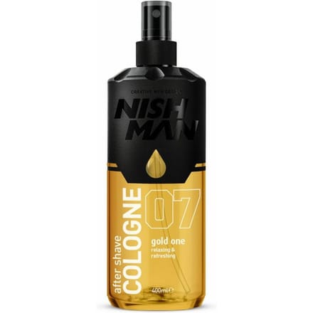 Nishman Gold One Aftershave Cologne 400 ml - Verfrissende Barber Cologne