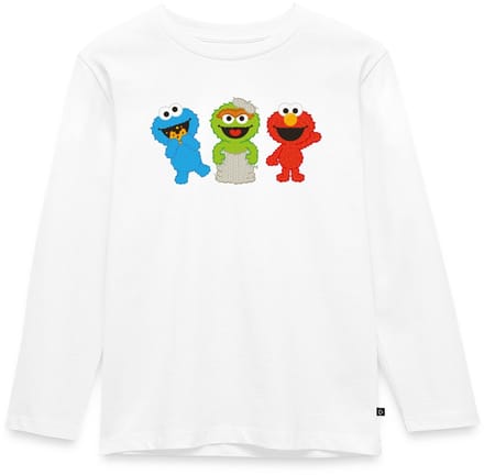 Sesamstraat Baby Koekiemonster Oscar & Elmo Premium T-Shirt Kinderen