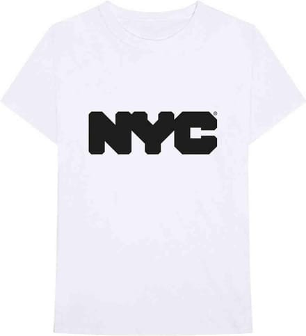 New York City - Logo Heren T-shirt - L - Wit