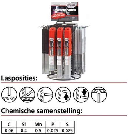 Weldkar Laselektroden E 6013 Ø 3.25 x 350 mm