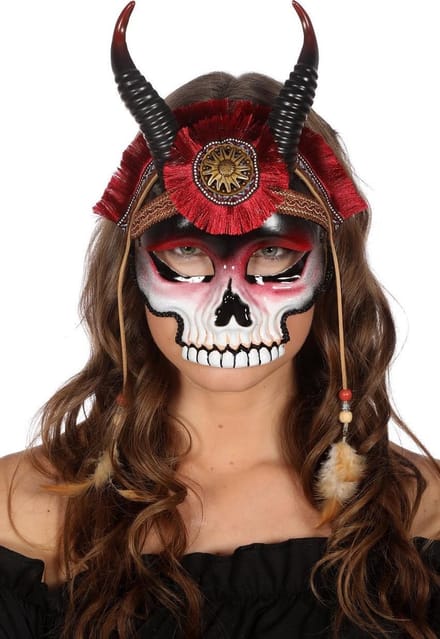 Masker Voodoo met horens