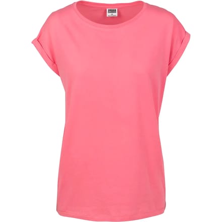 Urban Classics - Extended shoulder Dames Tshirt - XS - Roze