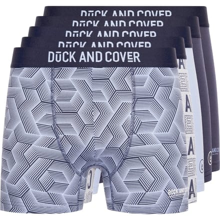 Duck and Cover Heren Quendle Boxershorts (Set van 5) (Veelkleurig)