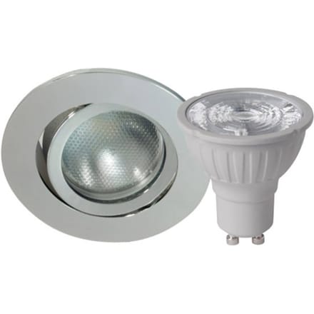 Megatron DecoclicSet inbouwspot GU10 5,2W zilver