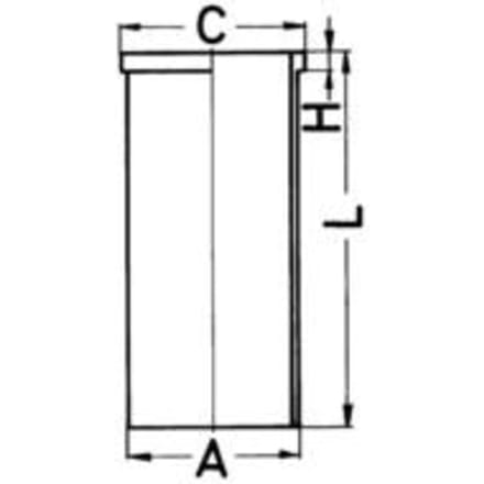 Voering, cilinderkop KOLBENSCHMIDT 89501110