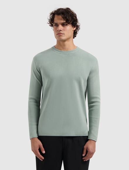 Pure Path Heavy Knit Sweater Army Green (25030811 - 10)