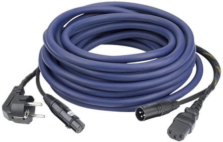 DAP FP08 Power-/signaalkabel 20m Schuko-IEC / XLR-XLR, AUDIO - Audiokabel