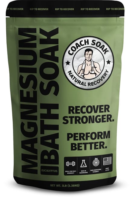 Coach Soak Herstelbad - Post Workout Magnesiumvlokken - Eucalyptus Tea Tree