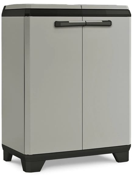 Keter Planet Recycling Lage Opbergkast - 68x39x90cm - Grijs/Zwart