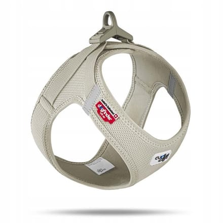 Curli Clasp Air Mesh Hondentuigje - Beige - Maat 3XS