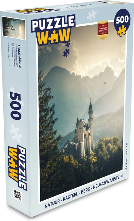 Puzzel Natuur - Kasteel - Berg - Neuschwanstein - Legpuzzel - Puzzel 500 stukjes