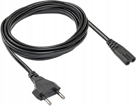 Akyga 2-pins Stroomkabel IEC C7 1.5m voor PC en Apparaten