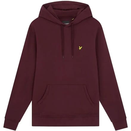 Capuchon sweaters Lyle &amp; Scott ML1139V BRUSHED BACK HOODIE-Z562 BURGUNDY