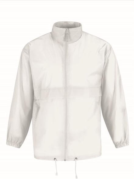 Windjas/regenjas voor heren wit  maat M