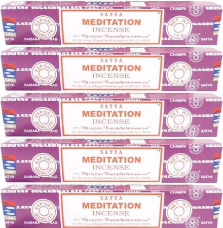 5x Nag Champa wierook Meditation 15 gram