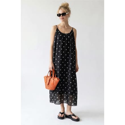 Polkadot A-Lijn Maxi Jurk