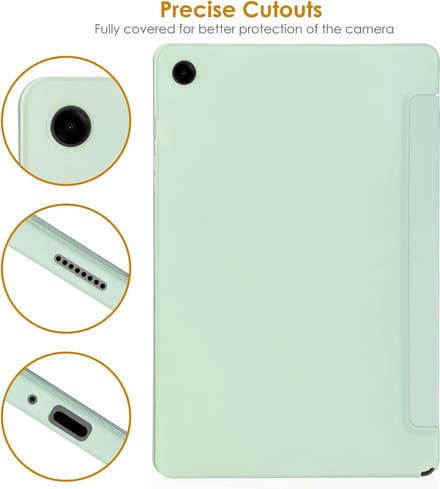 Hoes geschikt voor Samsung Galaxy Tab A9 Plus - Arara Trifold Bookcase TabletHoes - Lichtgroen