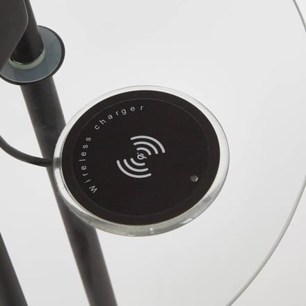 Searchlight LED vloerlamp Moeder & Kind, zwart, laadoppervlak, dimbaar