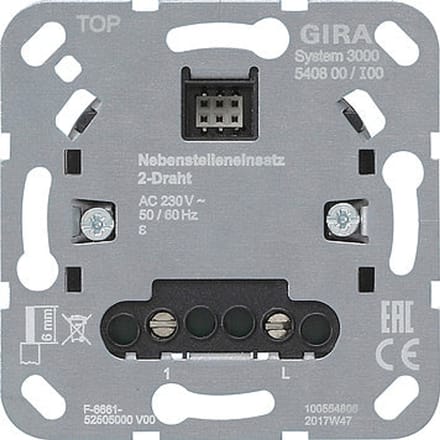 Gira Systeem 3000 Elektronische Schakelaar (Compleet) - 540800 - E2VSY