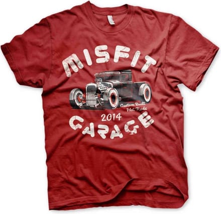 Misfit Garage Heren Tshirt -S- Power Pick Rood