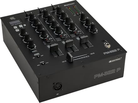 OMNITRONIC Mengpaneel - Audio mixer PM-322P | dj mengpaneel USB | dj mixer met Bluetooth en USB Player | mp3