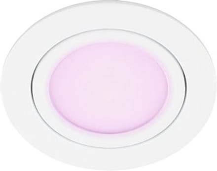 Set 3x - Mondo ondiepe inbouwspot - White & Color - rond WIT 8Watt IP65 - Zigbee 3