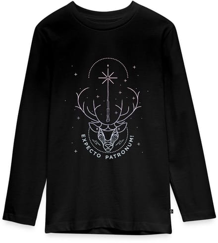 Harry Potter Hert Patronus Expecto Patronum Premium T-Shirt Tiener Lang