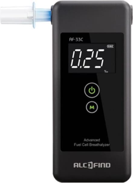 AlcoFind - Alcoholtester AF-33C - electrochemische sensor - beste prijs/kwaliteit