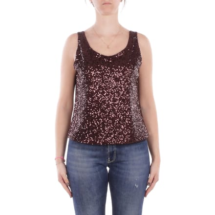 Manila Grace T-shirt en polo bruin