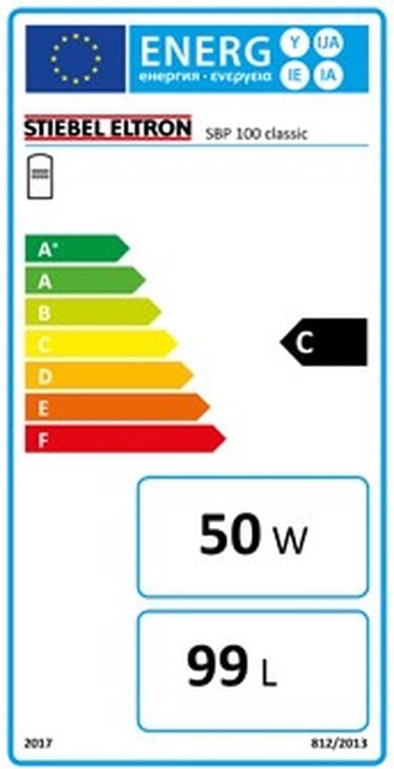 Stiebel Eltron SBP 100 classic staand buffervat voor de verwarmingskoppeling, 100L