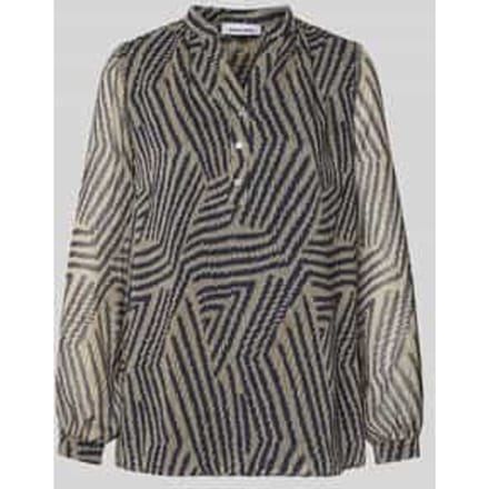 Blouseshirt met V-hals