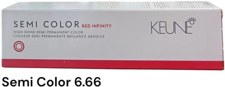 Keune Semi Permanente Kleuring Haarkleuring Haarverzorging Medium - 60ml - 06.66 Dark Intense Red Blonde/Dunkel Intensiv Rot Blond
