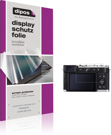 dipos – 4x Beschermfolie geschikt voor Panasonic Lumix DC-L10 | Krasbestendige & heldere Screenprotector Ultra-Thin