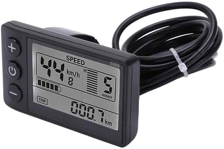 longziming -LCD Display Meter voor Elektrische Fiets – 24V/36V/48V Bedieningseenheid met Groot LCD Scherm, Fietscontroller voor E-Bike en E-Scooter
