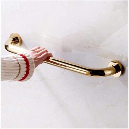 Steunbeugel Badkamer - Veiligheidsgreep - Extra Stabiliteit - Antislip Oppervlak - 47 cm - Goudkleurig