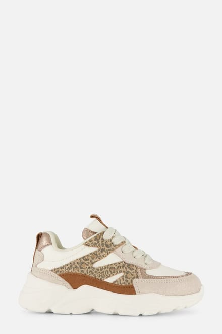 Muyters Sneakers Leopard beige Leer - Maat 33 - Kinderschoenen