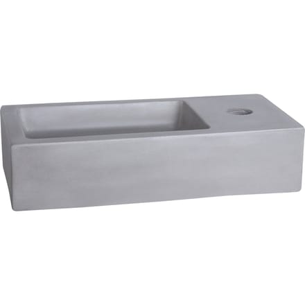 Differnz Ravo Fontein - Wasbak Beton - Lichtgrijs - 38.5 x 18.5 x 9 cm