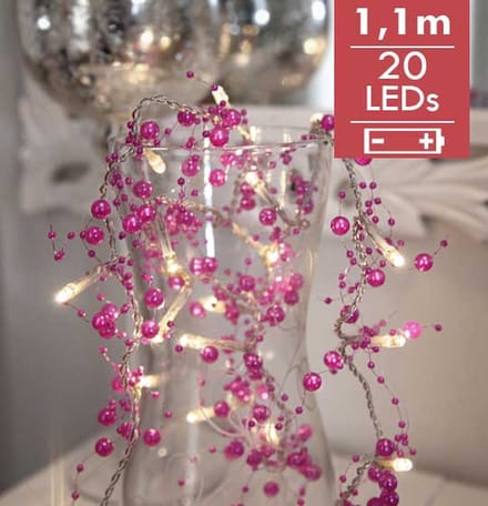 Dauwdruppel "Paarse Parels"- 110cm - 20 leds