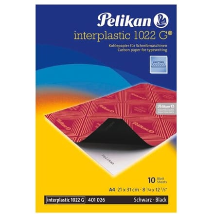 Pelikan Interplastic carbonpapier - 1022G - A4 - Zwart - 10 vellen