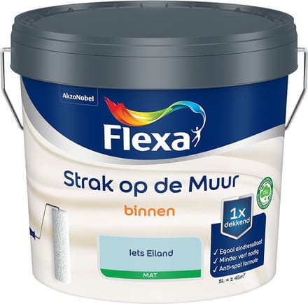 Flexa - Strak Op De Muur Binnen Mat - Iets Eiland - Mengverf - 5 L