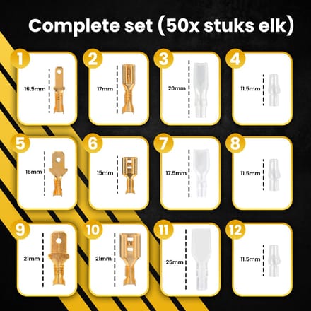 PROKING Kabelschoen assortiment doos - 315 delig - Complete set - Kabelschoenen