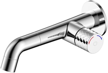 ALONI Flow inbouw wastafelkraan – drukknop – chroom