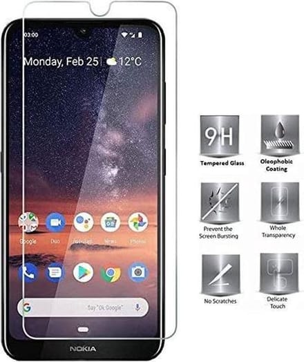 Screenprotector Glas - Tempered Glass Screen Protector Geschikt voor: Nokia 3.2 - 1x