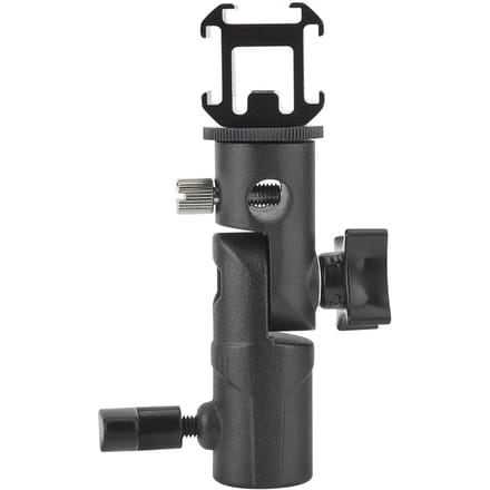 Draaibare Drievoudige Flitsschoen Adapter Flitslamp Statief Houder Beugel E-Mount Ondersteuning gray