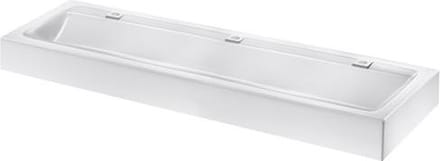 MINERALCAST collectieve wastafel wandmodel 1800 mm