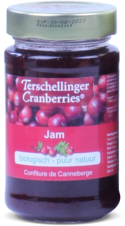 Terschellinger Cranberry Jam Biologisch 6 x 250g