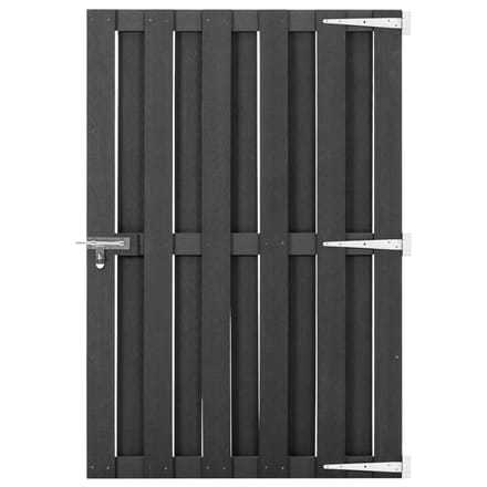 Portail de Jardin en WPC 100 x 150 cm Gris