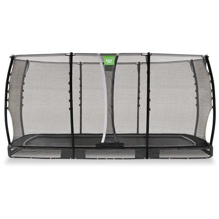 EXIT Allure Classic Trampoline 244x427cm - Inground - Ingraaftrampoline - Rechthoekig - Voor Kinderen - Zwart