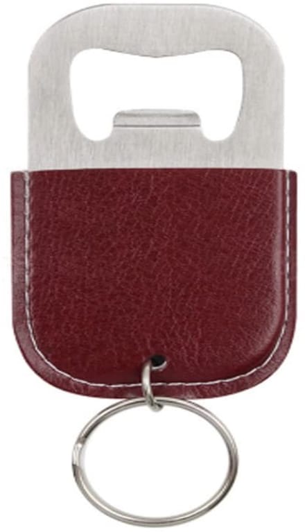 Dailygoods - Draagbare Flesopener Sleutelhanger met PU Lederen Cover