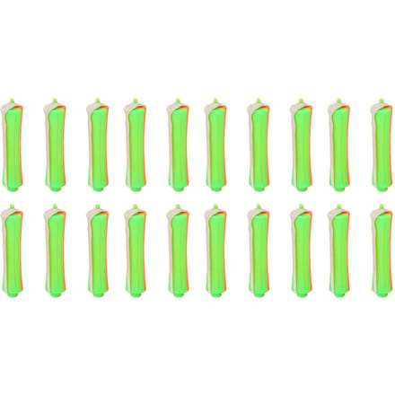20 stuks Haarpermanentrollers Set Universeel Verdikt Antislip DIY Oranje Permanentrollers voor Beginner voor Thuis green
